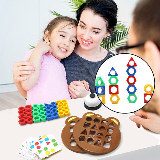 🎄 50% OFF CHRISTMAS SALE! ✨ Shape Matching Game - Educational Toy with Colorful Patterns for Kids' Learning & Development 🧩🌟