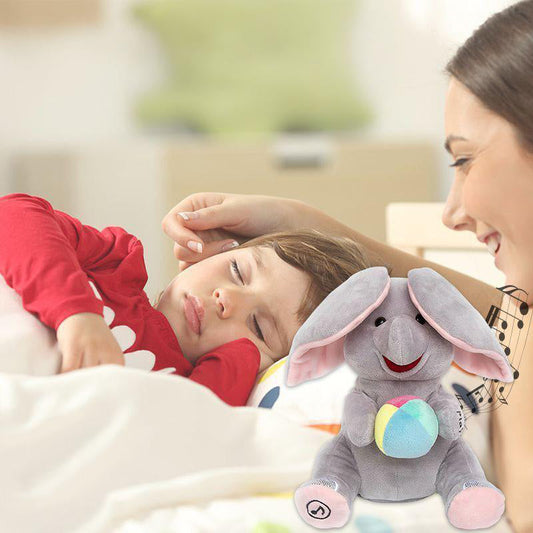🎁 60% OFF! 🐘 Cute Hide & Seek Elephant Plush Doll - Interactive Play with Soft Material, Perfect Gift for Kids 🧸✨