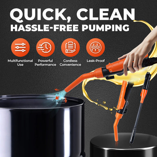 🔥 60% OFF NOW! ✨ Battery Powered Liquid Transfer Pump - Fast & Safe Siphoning for Fuel, Water & Oils with Auto-Stop Function ⛽🔋
