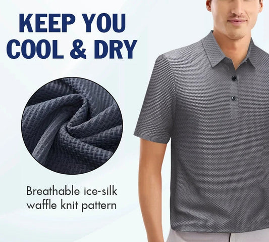👔 60% OFF NOW! ❄️ Ice Silk Men's Shirt - Breathable & Smooth Fabric, Lightweight Comfort for Summer/Formal Occasions 🌞📦