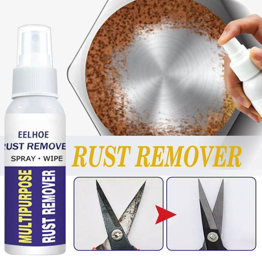 🔩 BUY 1 GET 1 FREE! ✨ Rapid Rust Remover Spray - Dissolves Rust in Seconds, No Scrubbing Needed, Safe for All Metal Surfaces 🛠️⚡