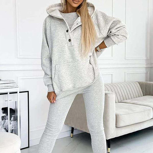 👚 60% OFF + LIMITED STOCK! 💜 Hooded Sweatshirt Suit - Ultra-Soft Fabric with Relaxed Fit for Lounge or Sportswear, Quick-Dry & Comfortable 🏃♀️📦