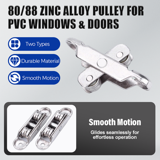 💥 BUY 2 GET 3! ⚡🔩 Smooth & Strong: 80/88 Zinc Alloy Window Pulley – Durable and Reliable ✨