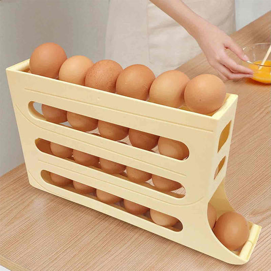 💥 50% OFF! 🎉 Automatic Rolling Egg Holder for Fridge 🥚