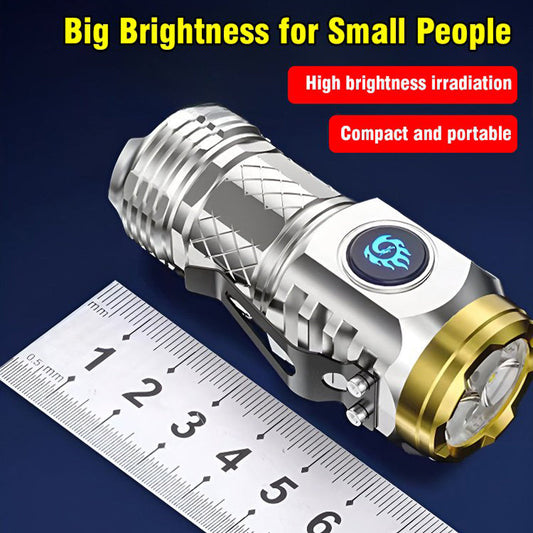 👁️ BUY 2 GET 1 FREE! 🔦 Three-Eyed Monster Mini Flashlight - Super Bright LED with 3 Light Modes, Portable & Kid-Friendly for Camping/Emergencies 🏕️✨