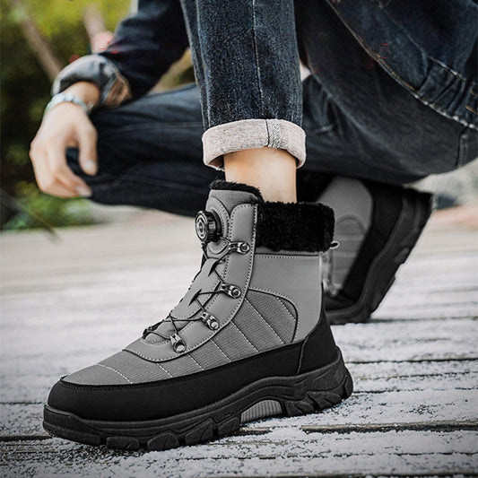 👢 60% OFF NOW! ✨ Men’s Cozy Boots with Soft Faux Fur Lining - Water-Resistant & Thermal Insulated for Extreme Cold Weather ❄️🛡️