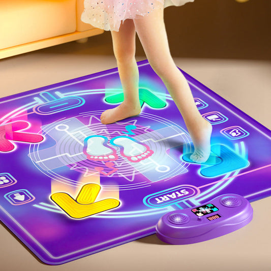 💃 LAST DAY 50% OFF! ✨ Bluetooth Music & Light Interactive Dance Mat - LED Color Changing with 3 Modes for Kids & Family Parties 🎵🌈
