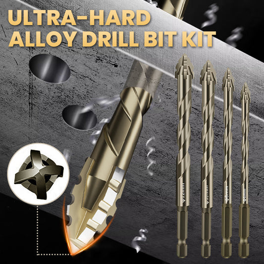 🔥 LIMITED-TIME 50% OFF 🔩 4-Flute Serrated Eccentric Drill Bit Kit — High-Strength, Durable & Versatile