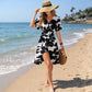 🎉 2026 Sale — Over 44,000 Sold! 💃 Ruffle Sleeve Sundress – Romantic Wrap Waist ✨