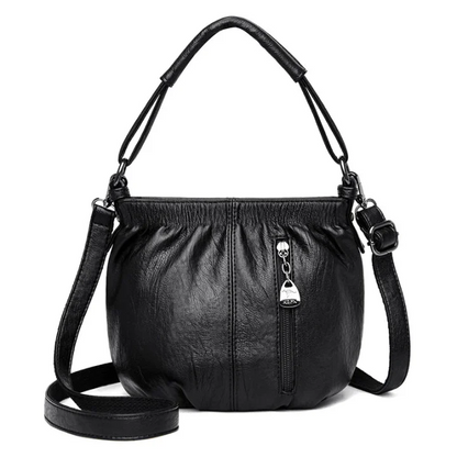 👜 60% OFF NOW! 💼 Pleated Bucket Leather Handbag – Soft Material, Adjustable Strap & Chic Casual Style ✨