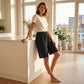 👖 50% OFF NOW! 🌸 Women's Elastic Waist Capri Pants – Comfort Fit, Casual & Easy Pull-On – Everyday Summer Staple ☀️