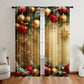 🪟 50% OFF CHRISTMAS SALE! ✨ Christmas Window Curtains 2-Piece Set - Festive Patterns with Blackout Lining for Holiday Home Decor 🎄❤️
