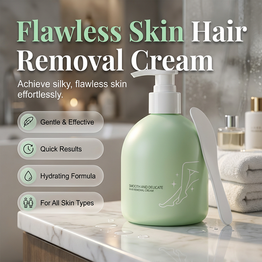 🧴 50% OFF NOW! 🪒 Gentle Hair Removal Set – Cream + Razor – Painless for Sensitive Skin, No Dark Spots or Stubble 🌸