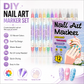 💅 LIMITED-TIME 50% OFF ✨ 24-Color Dual-Tip Nail Art Pens — Fine Tip & Brush Tip, Quick-Dry