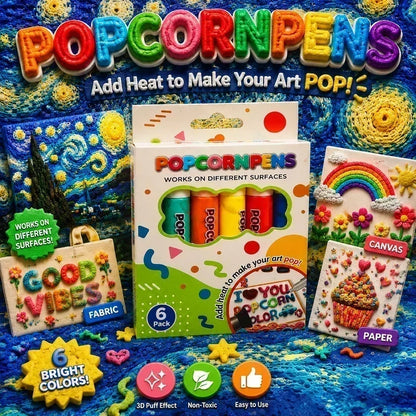 🎨✨ Time-Limited 50% OFF! Magic Puffy 3D Drawing Pens — Draw, Heat, Pop 🎄