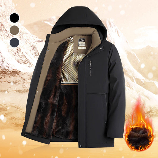 🧥 60% OFF NOW! ✨ Men’s Thermal Hooded Parka Coat - Windproof & Water-Resistant with Multiple Pockets for Extreme Cold Weather Protection ❄️🛡️