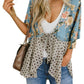 🌺 50% OFF! ✨ Women's Floral Kimono Cardigan – Ruffle Sleeves, Tie-Front & Flowy Beach Cover-Up 🏖️
