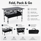 🎉New arrival 50% OFF!🏕️Carbon Steel Folding Camping Table｜Quick Setup Portable Outdoor Picnic Table ✨