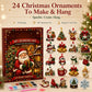 🎄 LIMITED-TIME 50% OFF ✨ 24 Christmas Ornament Kit — Craft, Sparkle & Hang