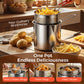 🎉 2026 New Arrival — Over 12,000 Sold! 🍳 304 Stainless Steel Fryer – Crispy Fries, Golden Chicken, Zero Mess – One Pot, Endless Meals 🔥