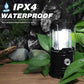 ⭐DON'T MISS 50% OFF!📢 ⛺️Solar Camping Lantern- Rechargeable LED Lights, Magnetic Base & Foldable Hanging Hook- Collapsible Lamp Battery Powered ✨