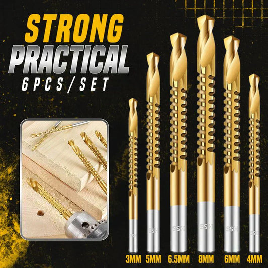 🔩 BUY 2 GET 1 FREE! ⚙️ Twist Drill Bit Set (6 Pcs) – High-Speed Steel, Precision Ground & Versatile Use ✨