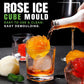 🌹 50% OFF NOW! 🧊 Large Rose Ice Cube Mould – Food Grade Silicone, 4-Cavity & Sealed Lid – Make Every Drink Art 🍸