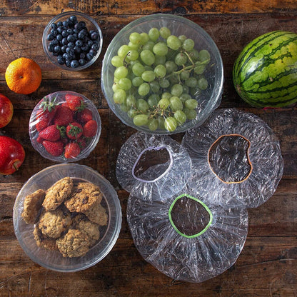 🎉 50% OFF! 🍎 Reusable Fresh-Keeping Covers – Stretch to Fit, Keep Bugs Off Your Food, Less Plastic Wrap ✨