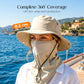 🧢 50% OFF NOW! ☀️ Ventilated Fisherman Hat with Removable Face Shield – 2-in-1 Design, Cooling Ice Silk & Adjustable Fit – 360° Sun Protection 🎣