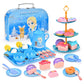 🔥HOT SALE 50% OFF! 🦄☕️ Tea parties are serious business — 17 desserts, 4 cups, a teapot, and a rainbow castle. Safe, non-toxic, and portable. Let the imagination pour. ✨