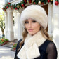 🧣 60% OFF NOW! 🎁 Fluffy Fur Hat & Scarf Set – Ultra Warm, Stylish & Limited Stock (Only 29 Left) ❄️