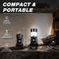 ⭐DON'T MISS 50% OFF!📢 ⛺️Solar Camping Lantern- Rechargeable LED Lights, Magnetic Base & Foldable Hanging Hook- Collapsible Lamp Battery Powered ✨