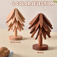 🌲 50% Off Now ✨ Gravity-Activated Wooden Tree Trivet Set — 4 Foldable Trivets & Stand 🎁