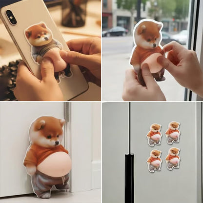 🐶 50% OFF NOW! ✨ 3D Cute Shiba Inu Door Stopper & Stress Ball – Adorable Wall Protector & Squeeze Toy – Viral Sensation 🎉