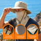 🧢 50% OFF NOW! ☀️ Ventilated Fisherman Hat with Removable Face Shield – 2-in-1 Design, Cooling Ice Silk & Adjustable Fit – 360° Sun Protection 🎣