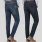 👖 50% OFF NOW! 🧵 Men's Elastic High Waist Straight Leg Jeans – Soft Stretch Cotton & Breathable Everyday Comfort 🛠️