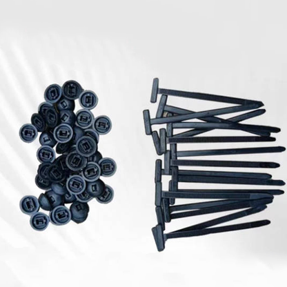 🎉 Limited-Time Offer! 🔗 Nylon Cable Tie Buckles – Snap-On, Tool-Free Fastening for Cable Ties, Repairs & Light Fixing, 50/80 Pcs ✨