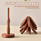 🌲 50% Off Now ✨ Gravity-Activated Wooden Tree Trivet Set — 4 Foldable Trivets & Stand 🎁
