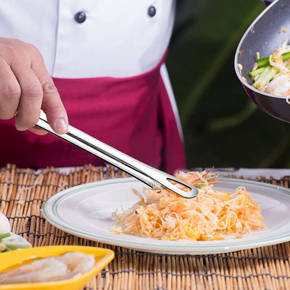 ⏰LIMITED-TIME 50% OFF! 🍖🔥 Tired of flimsy tongs that slip and drop your food? These stainless steel tongs grip tight, flip easy, and last for years — kitchen or grill. ✨