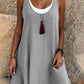 🎉 50% OFF! 💃 Viral Fake-Two Tank Dress – No-Outfit-Stress Summer ☀️