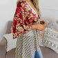 🌺 50% OFF! ✨ Women's Floral Kimono Cardigan – Ruffle Sleeves, Tie-Front & Flowy Beach Cover-Up 🏖️