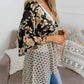 🌺 50% OFF! ✨ Women's Floral Kimono Cardigan – Ruffle Sleeves, Tie-Front & Flowy Beach Cover-Up 🏖️