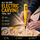 🎉50% OFF⏰All-in-One Cordless Electric Carving Tool Set｜Copper Core Wood & Linoleum Engraver with 12 Bits ✨