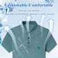 ❄️ 50% OFF NOW!💧 Men's Ice Silk Stretch Shirt – Waterproof, Quick-Dry & Eco-Friendly – Cool Breathable Tech Fabric Shirt 🌿