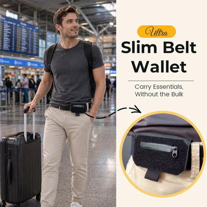 💳 50% OFF NOW!🛡️ Slim Belt Wallet – Zero Bulk & Discreet Carry – Perfect for Travel & Daily Use ✈️