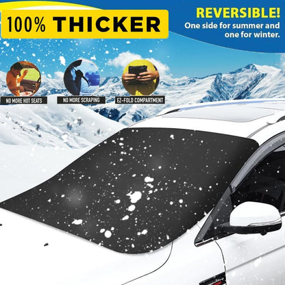 🚗 50% OFF! ❄️ MAGNETIC SNOW COVER - Universal Fit for All Vehicles, Easy Installation & Storage, Heavy-Duty Protection Against Frost and Snow 🌨️🛡️