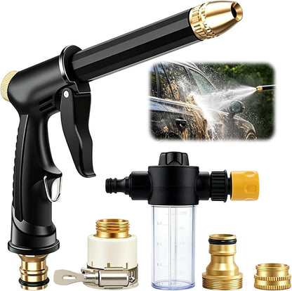 💦 50% OFF NOW! 🚗 High-Pressure Water Jet Gun – Ergonomic Grip, Booster Nozzle & Hose Included – Powerful Car Wash & Garden Watering 🌻