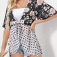 🌺 50% OFF! ✨ Women's Floral Kimono Cardigan – Ruffle Sleeves, Tie-Front & Flowy Beach Cover-Up 🏖️
