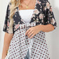 🌺 50% OFF! ✨ Women's Floral Kimono Cardigan – Ruffle Sleeves, Tie-Front & Flowy Beach Cover-Up 🏖️