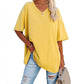 👕 50% OFF NOW! 🌿 Women's Casual V-Neck T-Shirt – Soft Cotton Blend & Flowy Hem – Breezy Everyday Essential 🍃